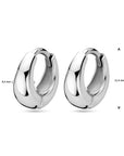 Zilver Gerhodineerd Klapoorringen 11,5 Mm 1338946 - PansiteNederland.nl