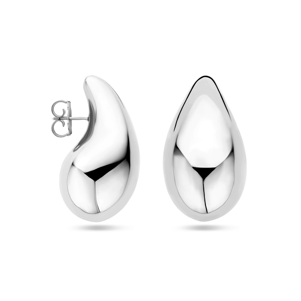 Zilver Gerhodineerd Oorknoppen Druppel 1338989 - PansiteNederland.nl