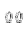 Zilver Gerhodineerd Klapoorringen Zirkonia 10 Mm 1338991 - PansiteNederland.nl