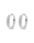 Zilver Gerhodineerd Klapoorringen Zirkonia 11,5 Mm 1338992 - PansiteNederland.nl