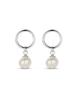 Zilver Gerhodineerd Oorhangers Parel 17 Mm 1338996 - PansiteNederland.nl