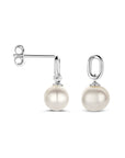Zilver Gerhodineerd Oorhangers 15 Mm Parel 1338997 - PansiteNederland.nl