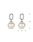 Zilver Gerhodineerd Oorhangers 15 Mm Parel 1338997 - PansiteNederland.nl
