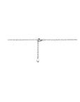 zilver gerhodineerd y-collier parel 45 + 3 cm 1339000