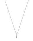 zilver gerhodineerd collier zirkonia 42 + 3 cm 1339001