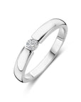 Gerhodineerd Zilver Ring Met Zirkonia 1339004 - PansiteNederland.nl
