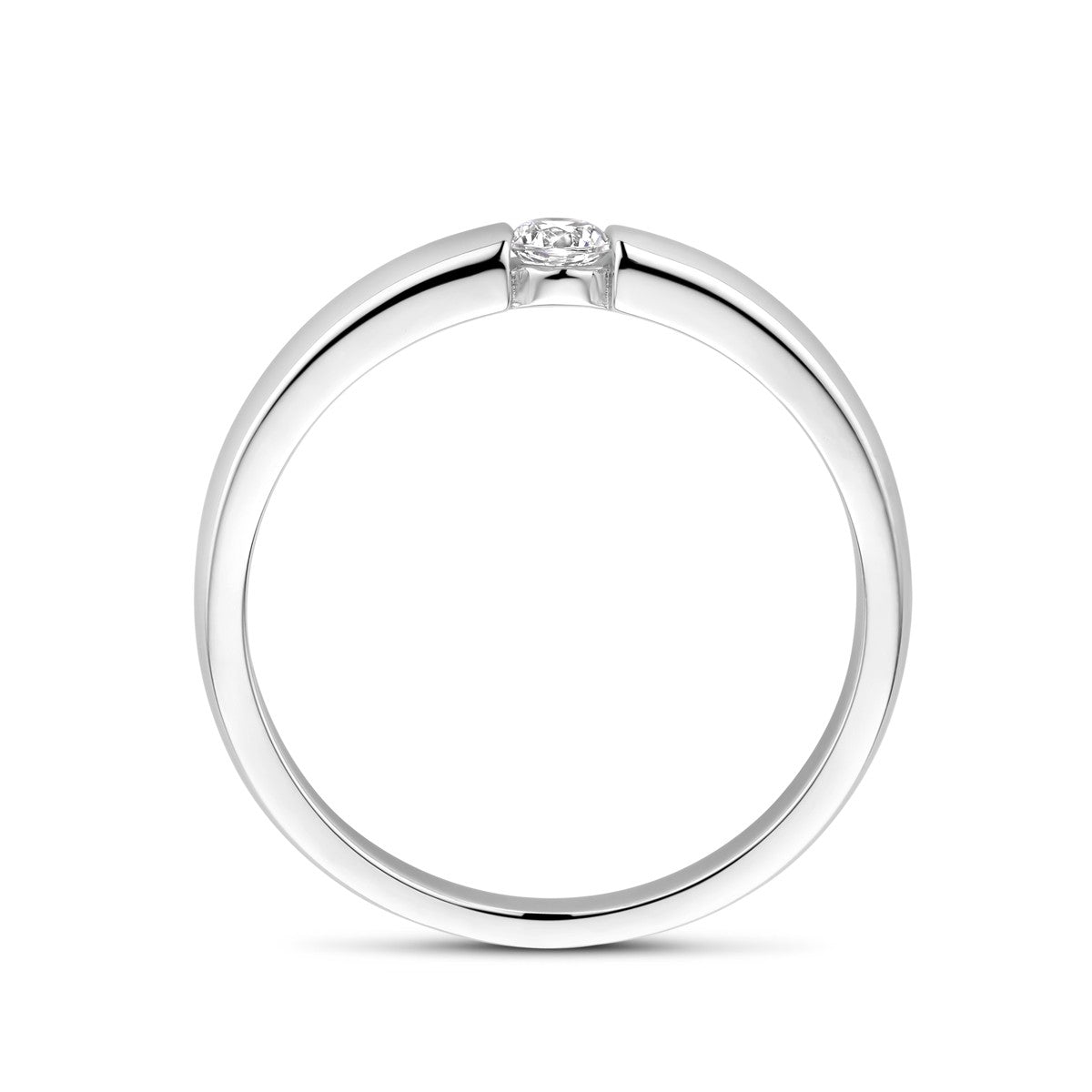 Gerhodineerd Zilver Ring Met Zirkonia 1339004 - PansiteNederland.nl