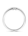 Gerhodineerd Zilver Ring Met Zirkonia 1339004 - PansiteNederland.nl