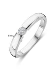 Gerhodineerd Zilver Ring Met Zirkonia 1339004 - PansiteNederland.nl