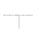 zilver gerhodineerd collier bolletjes gekleurd emaille 36 + 4 cm 1339013 - PansiteNederland.nl