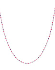 zilver gerhodineerd collier bolletjes gekleurd emaille 36 + 4 cm 1339015