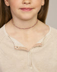 zilver gerhodineerd collier bolletjes gekleurd emaille 36 + 4 cm 1339015