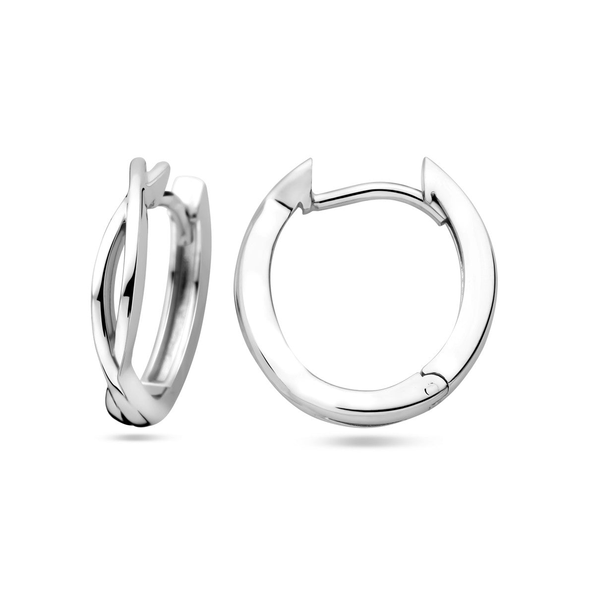 Zilver Gerhodineerd Klapoorringen 1339017 - PansiteNederland.nl