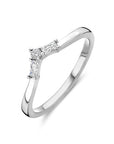 Gerhodineerd Zilver Ring V Met Zirkonia 1339035 - PansiteNederland.nl