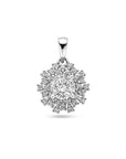 zilver gerhodineerd hanger zirkonia 1339040 - PansiteNederland.nl