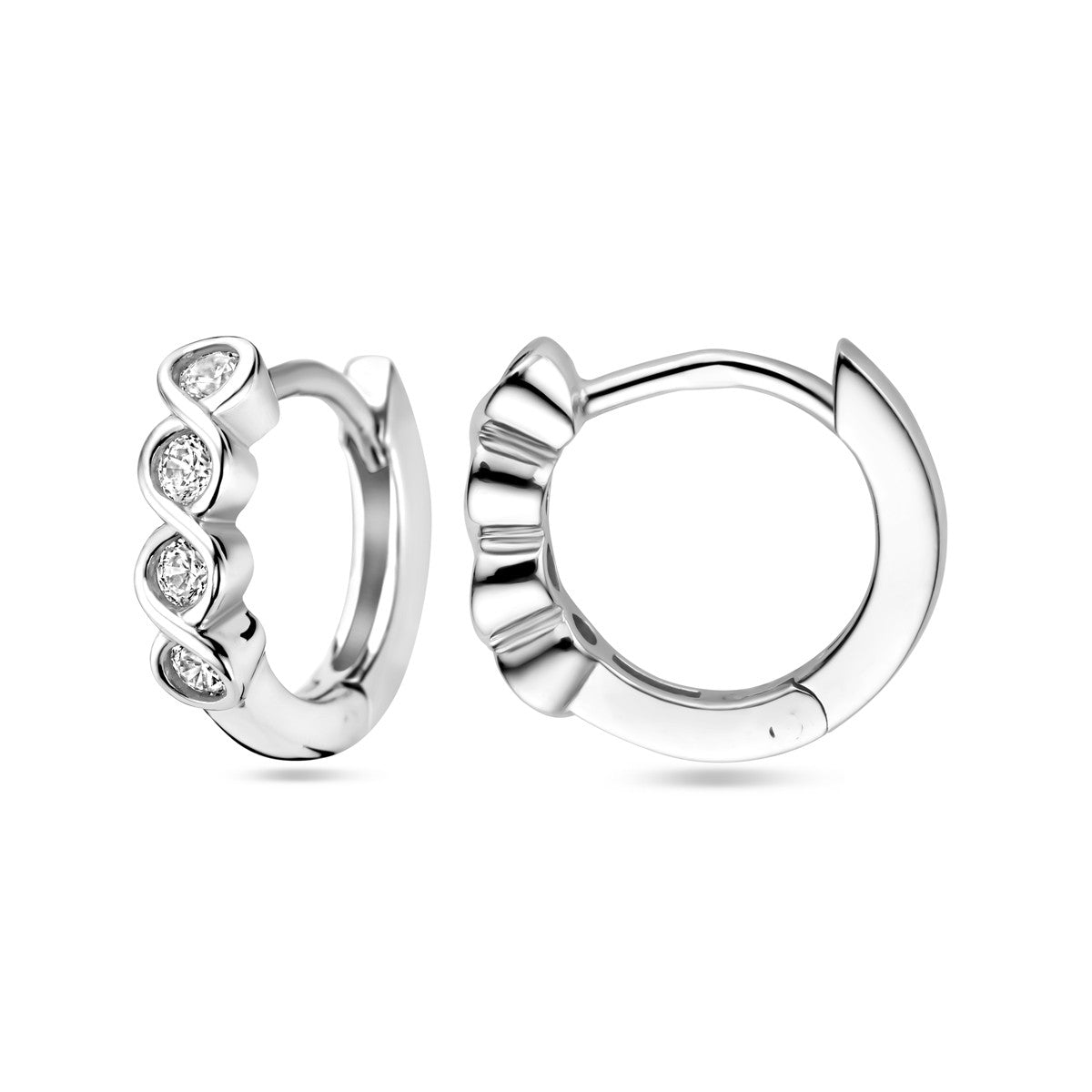 Zilveren klapoorringen zirkonia 1339089 - PansiteNederland.nl