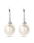 Zilver Gerhodineerd Oorhangers Barok Parel Franse Haak 1339106 - PansiteNederland.nl
