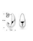 Zilver Gerhodineerd Stekeroorringen 1339108 - PansiteNederland.nl