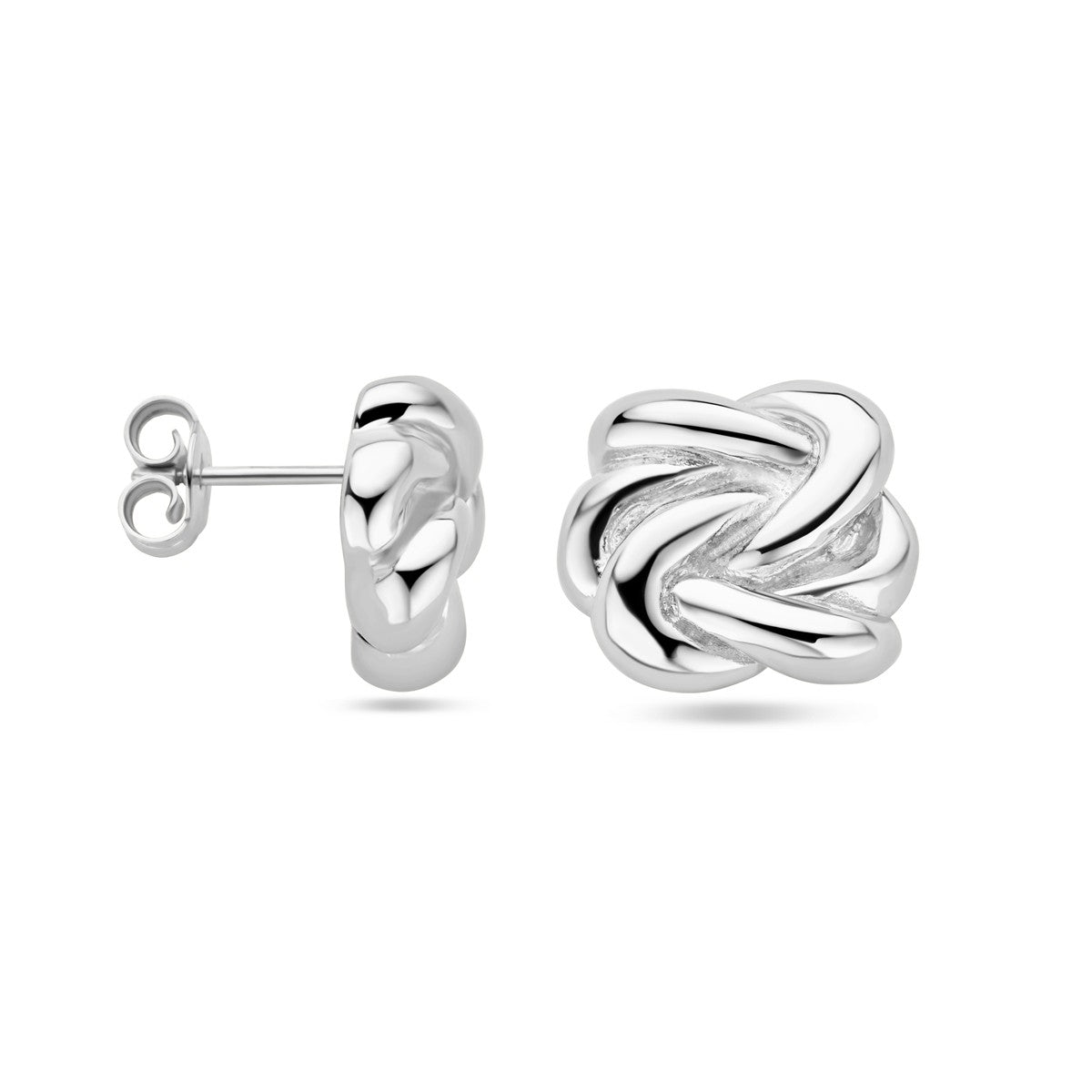 Zilver Gerhodineerd Oorknoppen Knoop 1339129 - PansiteNederland.nl