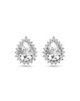 Zilver Gerhodineerd Oorknoppen Zirkonia Halo 11,5 mm 1339158 - PansiteNederland.nl