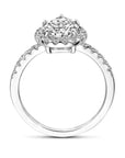 Gerhodineerd Zilver Ring Met Zirkonia Halo 1339175 - PansiteNederland.nl