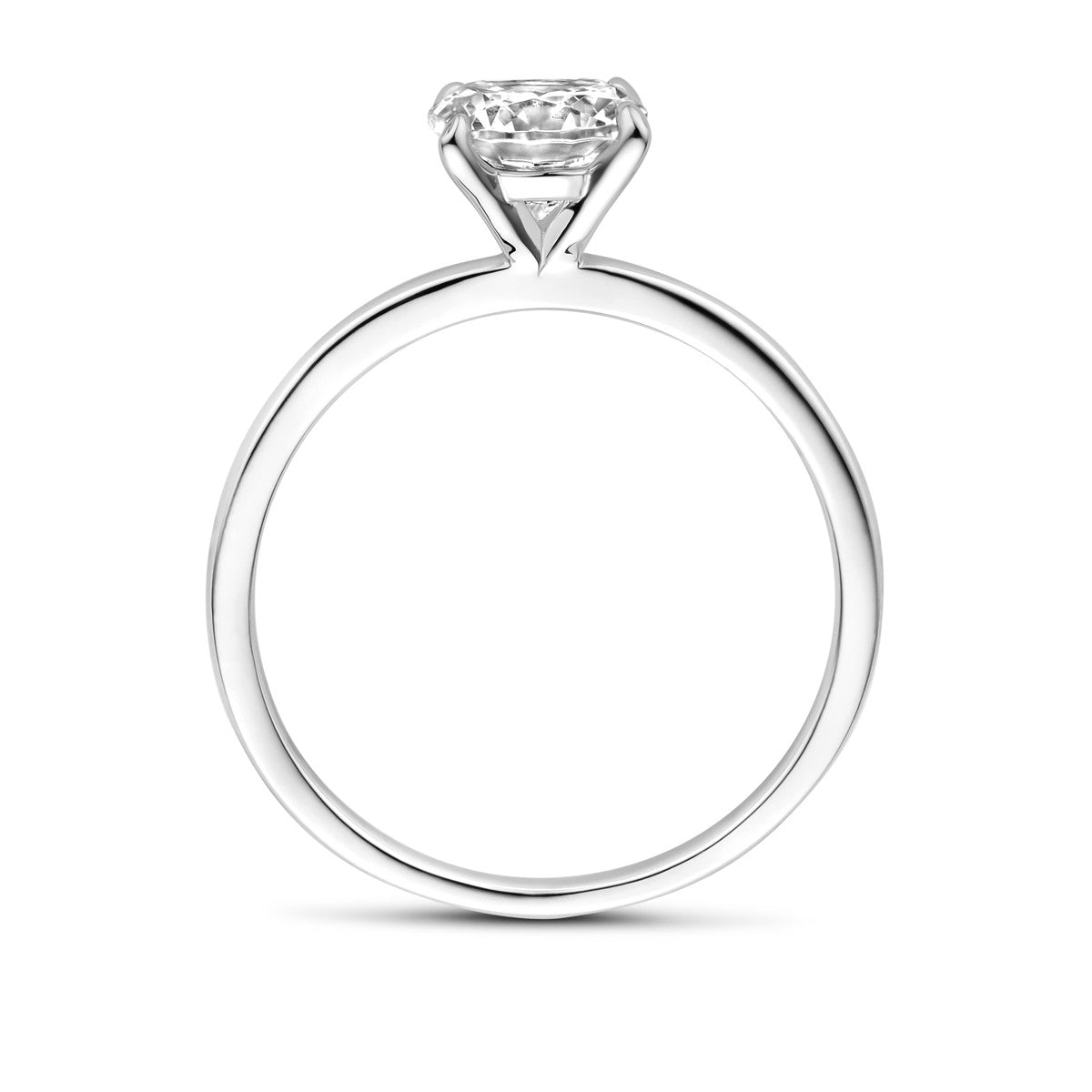 Gerhodineerd Zilver Ring Met Zirkonia 1339180 - PansiteNederland.nl