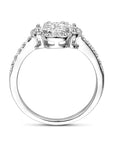 Gerhodineerd Zilver Ring Klavertje Met Zirkonia Halo 1339185 - PansiteNederland.nl