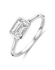 Gerhodineerd Zilver Ring Met Zirkonia 1339205 - PansiteNederland.nl