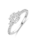 Gerhodineerd Zilver Ring Met Zirkonia 1339210 - PansiteNederland.nl