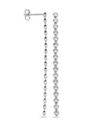 Zilver Gerhodineerd Oorhangers Gediamanteerd 55 Mm 1339248 - PansiteNederland.nl