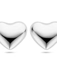 Zilver Gerhodineerd Oorknoppen Hartjes 27 mm 1339283 - PansiteNederland.nl