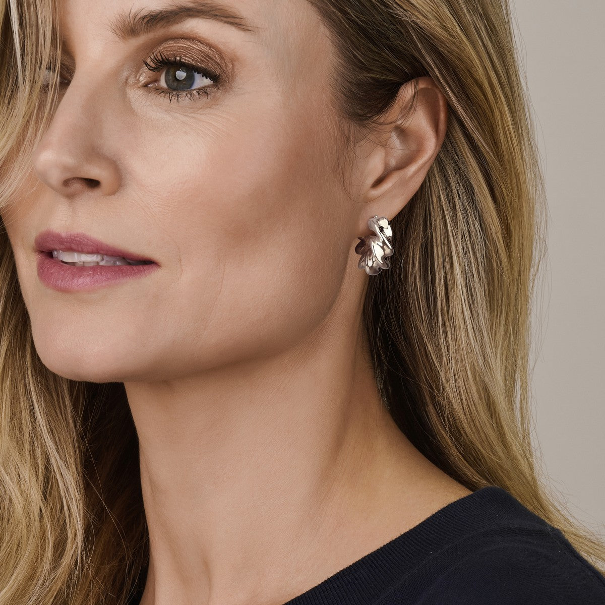 Zilver Gerhodineerd Oorringen Gedraaid 30 Mm 1339292 - PansiteNederland.nl