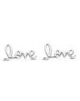 Zilver Gerhodineerd Oorknoppen Love 6 Mm 1339319 - PansiteNederland.nl