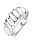 Gerhodineerd Zilver Ring Gedraaid 1339338