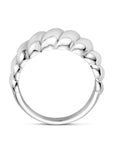 Gerhodineerd Zilver Ring Gedraaid 1339338