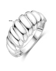Gerhodineerd Zilver Ring Gedraaid 1339338