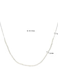 Zilver gerhodineerd collier parels 41 - 45 cm - 1339343 - PansiteNederland.nl