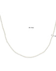 Zilver gerhodineerd collier parels 41 - 45 cm - 1339344 - PansiteNederland.nl