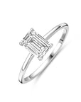 Gerhodineerd Zilver Ring Met Zirkonia 1339364 - PansiteNederland.nl