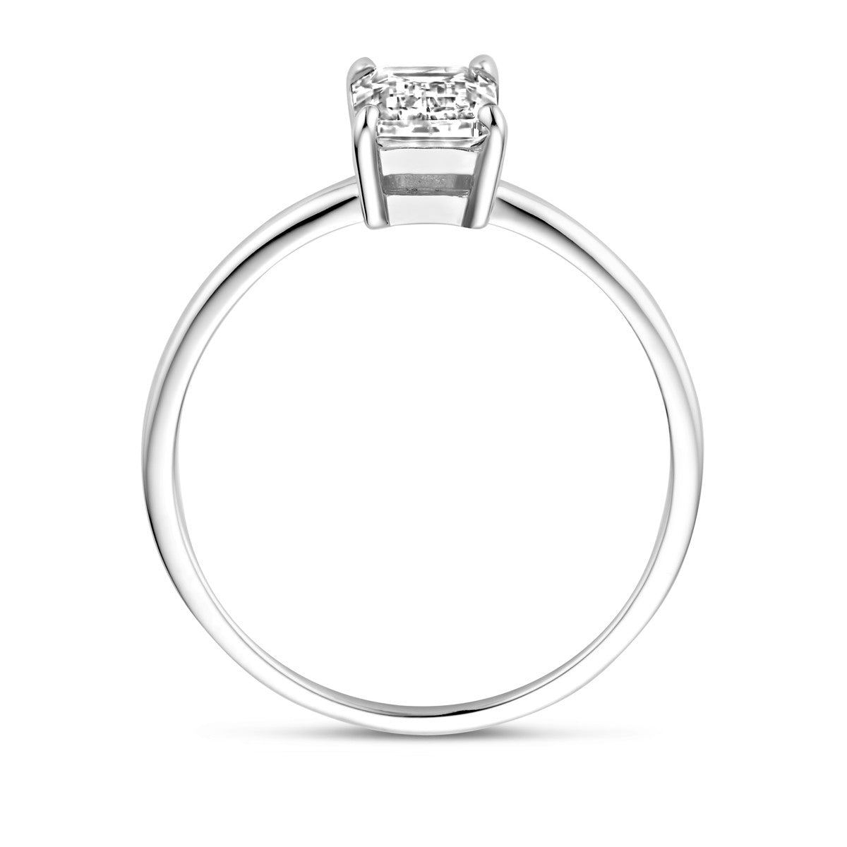Gerhodineerd Zilver Ring Met Zirkonia 1339364 - PansiteNederland.nl