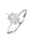 Gerhodineerd Zilver Ring Met Zirkonia 1339369 - PansiteNederland.nl