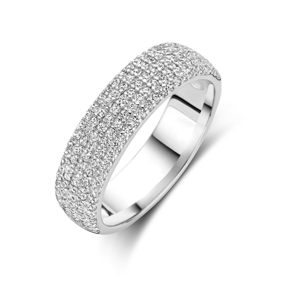 Gerhodineerd Zilver Ring Met Zirkonia 1339384