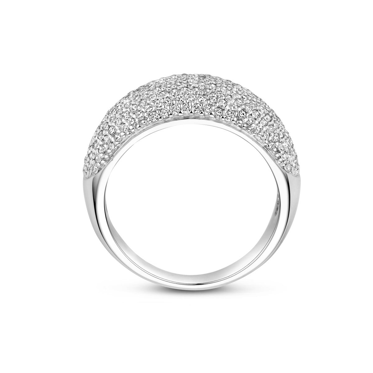 Gerhodineerd Zilver Ring Met Zirkonia 1339389 - PansiteNederland.nl