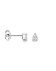 Zilver gerhodineerd oorknoppen zirkonia 4,5 mm - 1339433 - PansiteNederland.nl