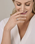 Zilver gerhodineerd Ring Zirkonia Zilver Gerhodineerd - 1339443