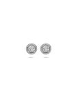 Zilver Gerhodineerd Oorknoppen Zirkonia Halo 9 Mm 1339467 - PansiteNederland.nl