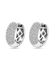 Zilver Gerhodineerd Klapoorringen Zirkonia 16 Mm 1339470 - PansiteNederland.nl