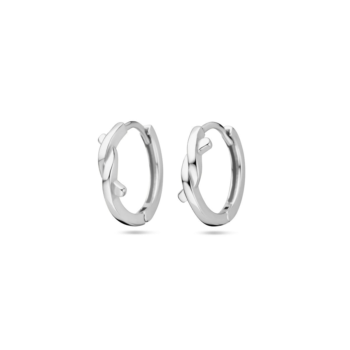 Zilver Gerhodineerd Klapoorringen 12,5 Mm 1339472 - PansiteNederland.nl