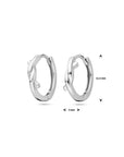 Zilver Gerhodineerd Klapoorringen 12,5 Mm 1339472 - PansiteNederland.nl