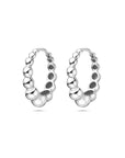 Zilver Gerhodineerd Klapoorringen 17 Mm 1339473 - PansiteNederland.nl